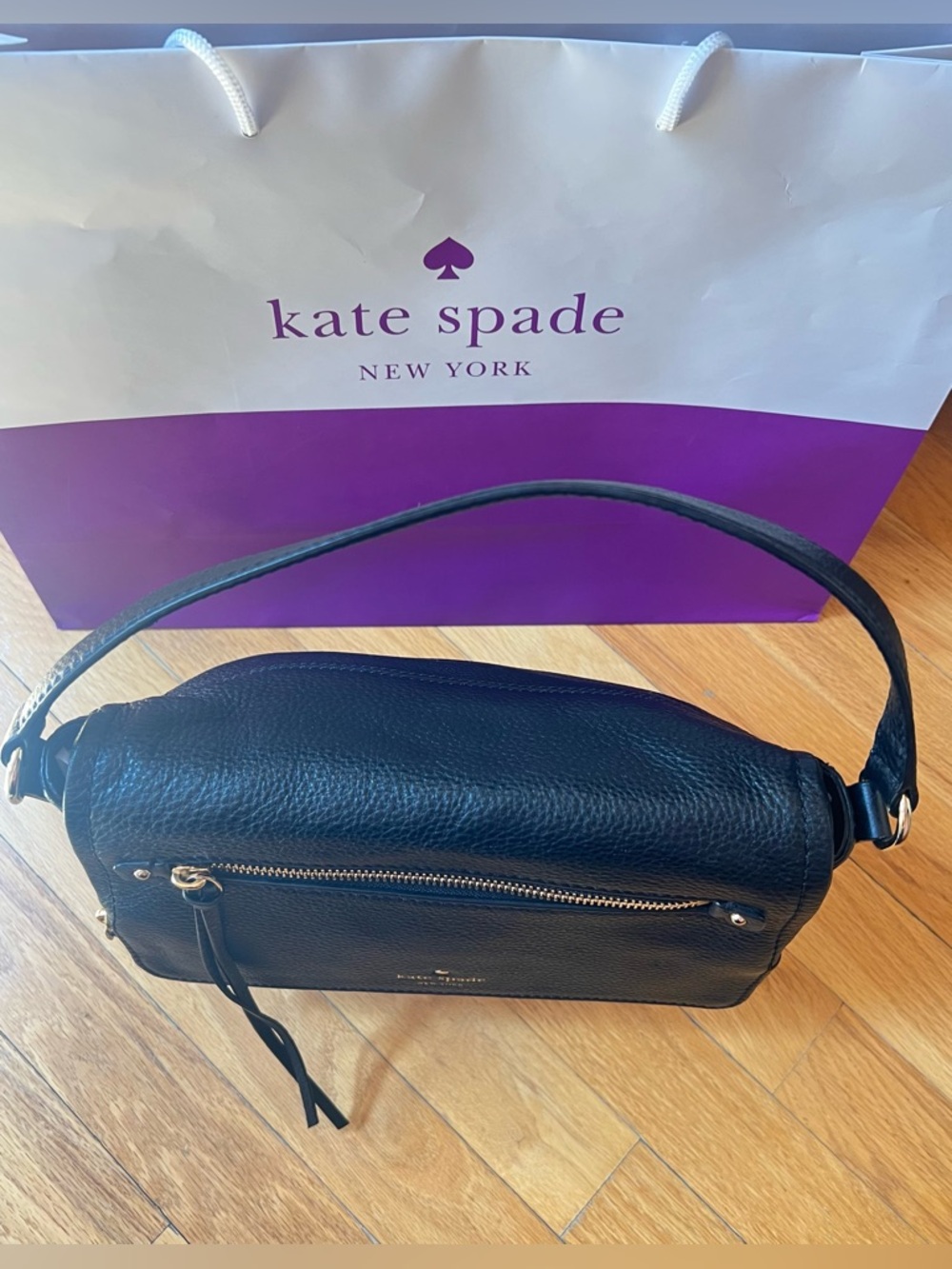 Kate Spade New York Black Leather Small Cobble Hill Toddy Bag - Picture 5 of 15